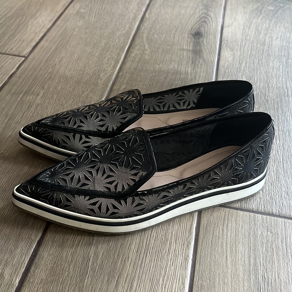 Nicholas Kirkwood Alona Microsole Laser-Cut Loafer Sneaker Flats US7 EU38